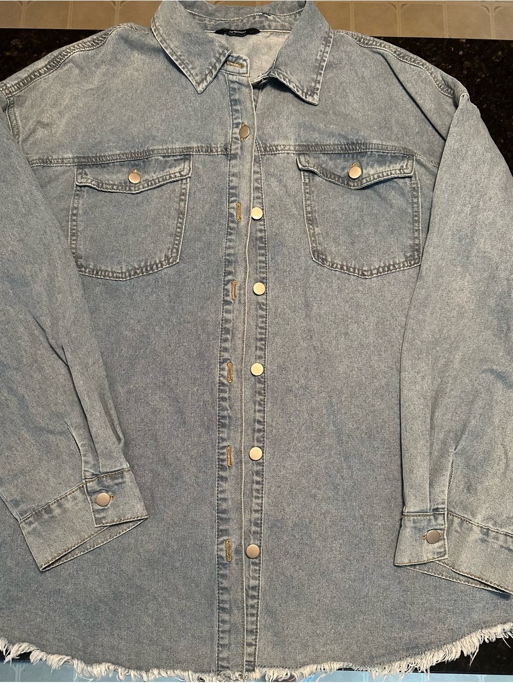 DOKOTOO Light Wash Denim Jacket